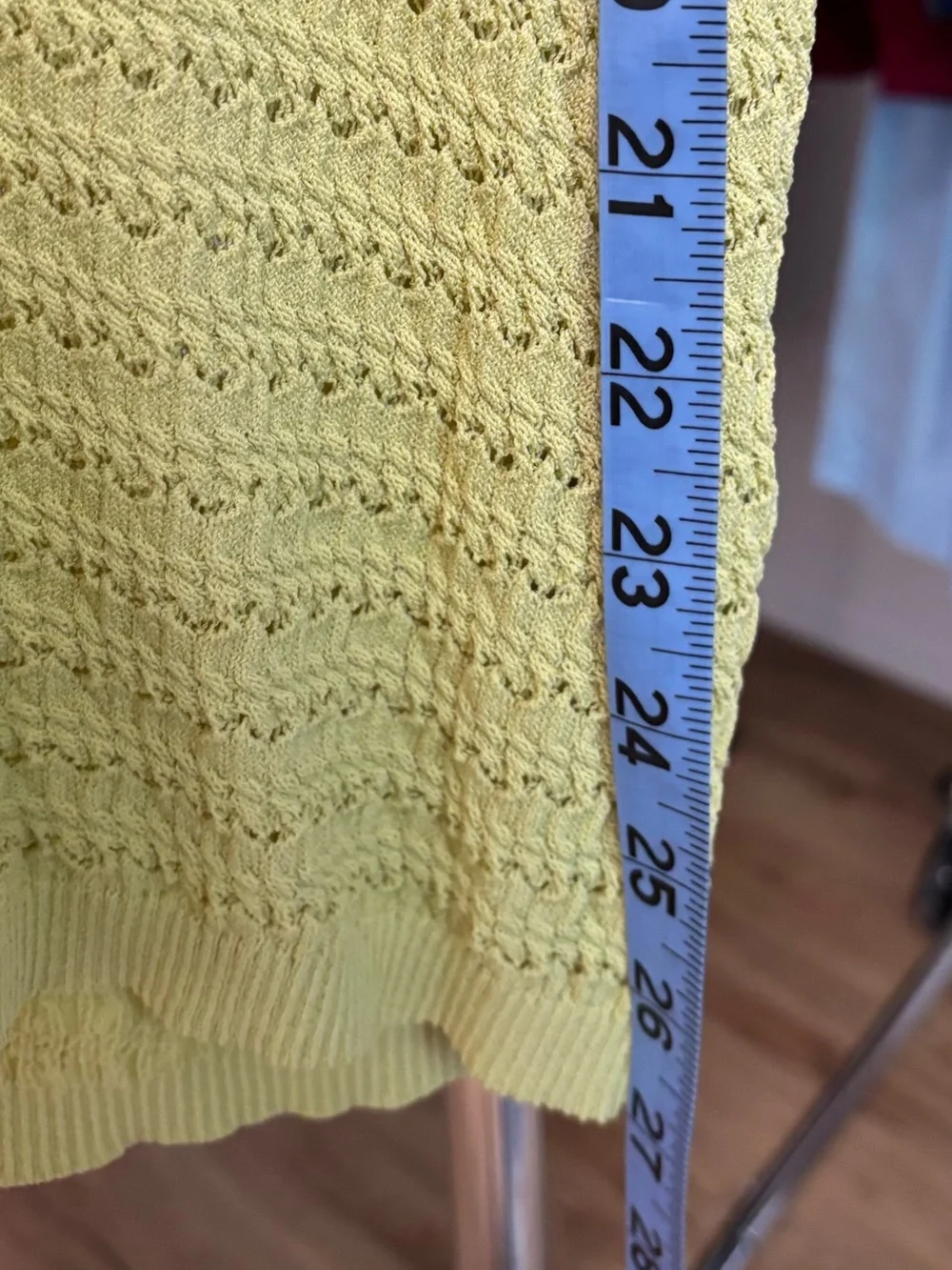 J. Crew short sleeve collared pointelle, sheer sweater. Small